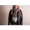 Juleeze JZSC0773CH Sciarpa invernale da donna marrone 68x180 cm