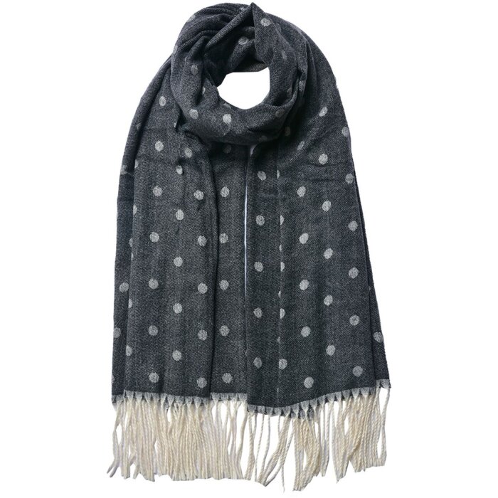 Juleeze JZSC0773Z Sciarpa invernale donna nera 68x180 cm