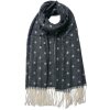 Juleeze JZSC0773Z Sciarpa invernale donna nera 68x180 cm