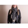 Juleeze JZSC0773Z Sciarpa invernale donna nera 68x180 cm