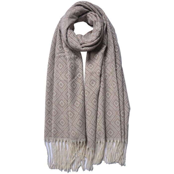 Juleeze JZSC0774BE Sciarpa invernale donna Beige 68x180 cm