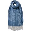 Juleeze JZSC0775BL Sciarpa invernale donna blu 68x180 cm