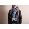 Juleeze JZSC0775BL Sciarpa invernale donna blu 68x180 cm