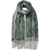 Juleeze JZSC0776GR Sciarpa invernale da donna verde 68x180 cm
