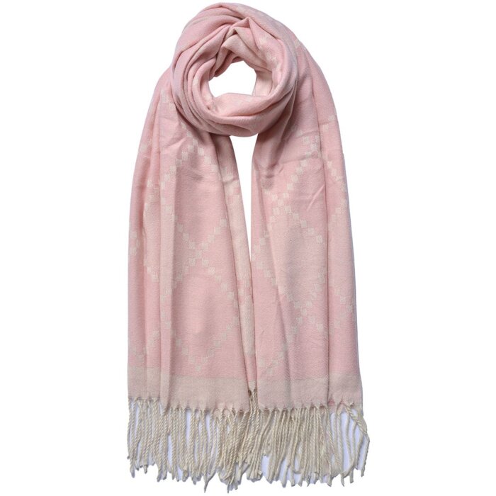 Juleeze JZSC0776P Sciarpa invernale da donna rosa 68x180 cm