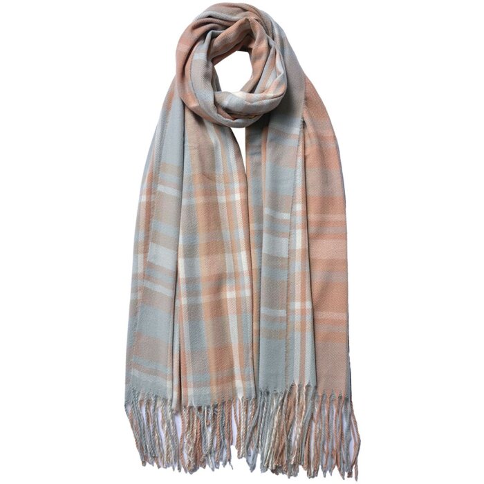 Juleeze JZSC0780BL Sciarpa invernale da donna blu 68x180 cm