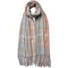 Juleeze JZSC0780BL Sciarpa invernale da donna blu 68x180 cm