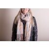 Juleeze JZSC0780BL Sciarpa invernale da donna blu 68x180 cm