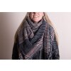 Juleeze JZSC0781G Sciarpa grigia 130x130 cm