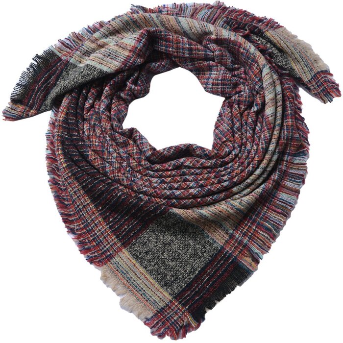 Juleeze JZSC0781R Sciarpa rossa 130x130 cm