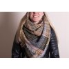Juleeze JZSC0781Y Sciarpa gialla 130x130 cm