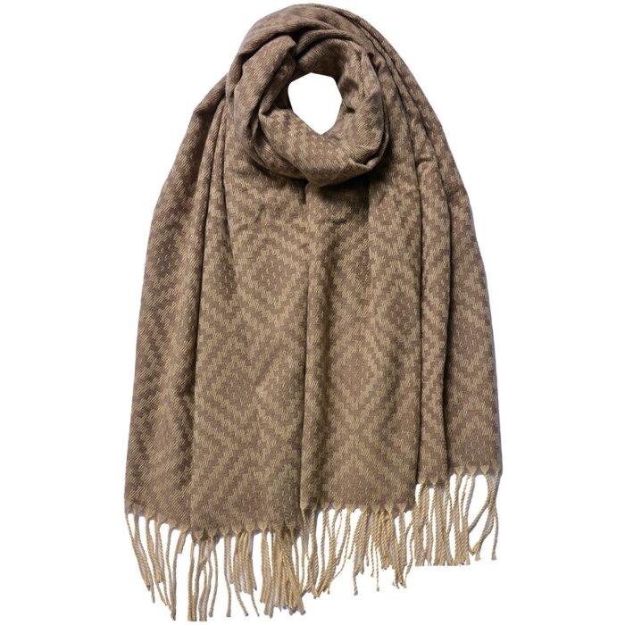 Juleeze JZSC0792BE Sciarpa Donna Beige 65x180 cm