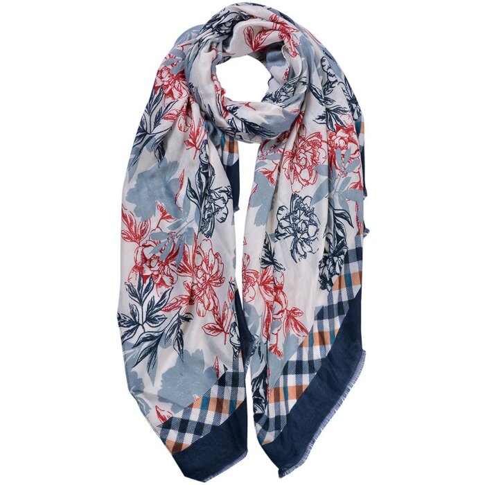 Juleeze JZSC0801 Sciarpa donna blu 80x180 cm