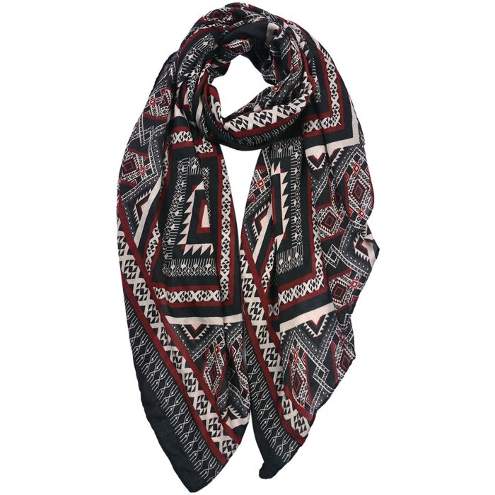 Juleeze JZSC0814 Sciarpa donna nera 80x180 cm