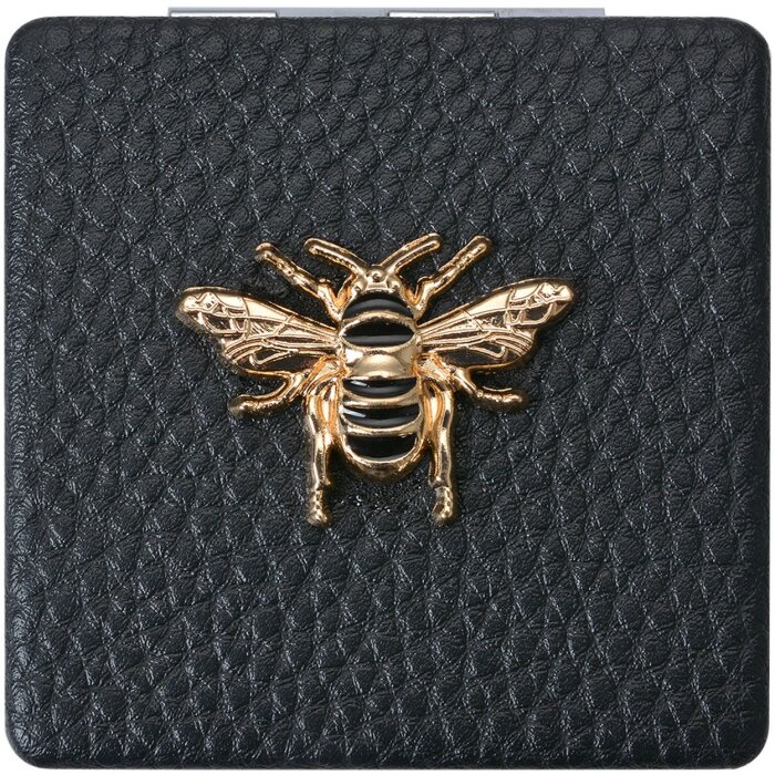 Juleeze JZSP0007Z Specchio a mano nero 6x6 cm