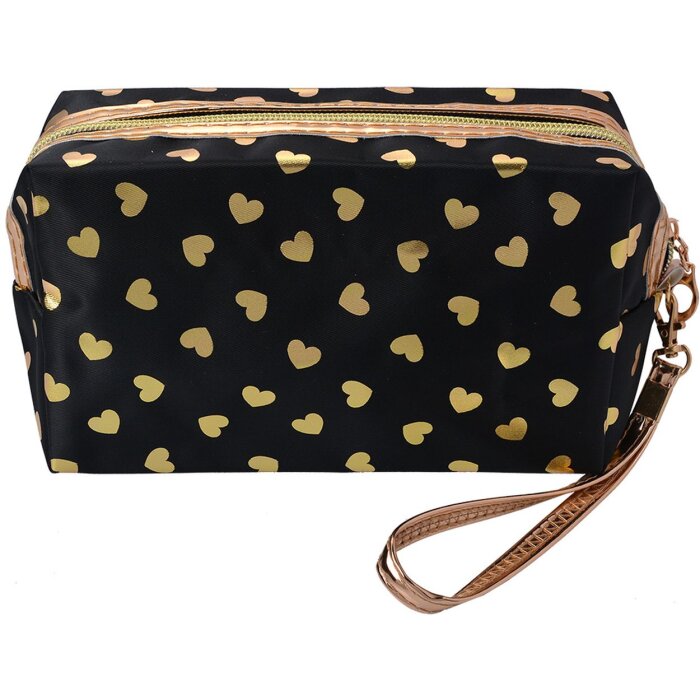Juleeze JZTB0026Z Borsa da toilette nera 18x10 cm