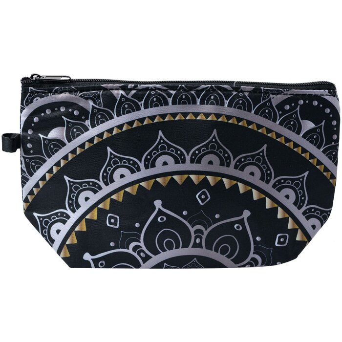 Juleeze JZTB0044 Borsa da toilette da donna nera, verde 22x13x18 cm
