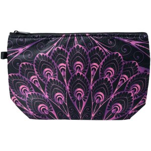 Juleeze JZTB0046 Borsa da toilette nera, viola 22x13x18 cm