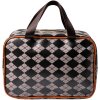 Juleeze JZTB0054 Borsa da toilette nera, beige 24x9x19 cm