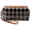 Juleeze JZTB0056 Borsa da toilette da donna nera, beige 18x8x10 cm