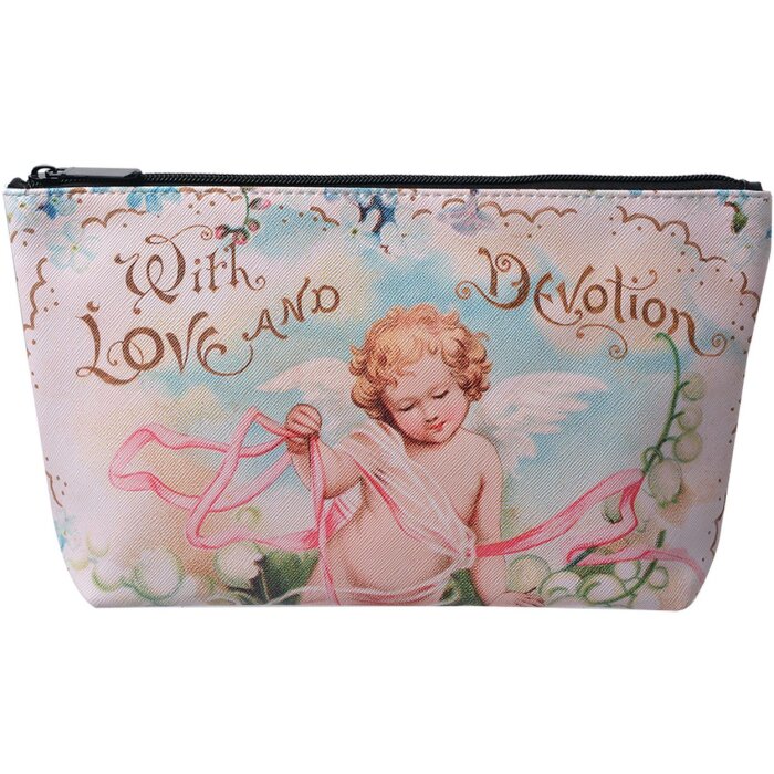 Juleeze JZTT0002-01 Borsa da toilette con angelo 26x6x16 cm