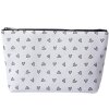 Juleeze JZTT0009-01 Borsa da toilette bianca, nera 26x6x16 cm
