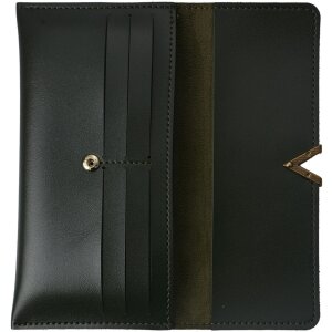 Juleeze JZWA0173GR Portafoglio verde 19x10 cm Pelle PU look chiusura oro