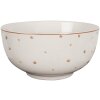 Clayre & Eef KCSBO Zuppiera Bianco Marrone Ø 14x7 cm 500 ml Porcellana