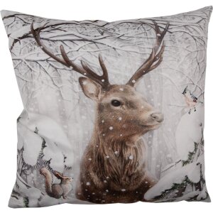 Clayre & Eef KT021.326 Copricuscino Marrone Bianco...