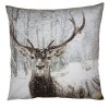 Clayre & Eef KT021.333 Copricuscino motivo cervo bianco 45x45 cm