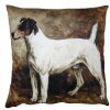 Clayre & Eef KT021.338 Copricuscino Marrone Bianco 45x45 cm