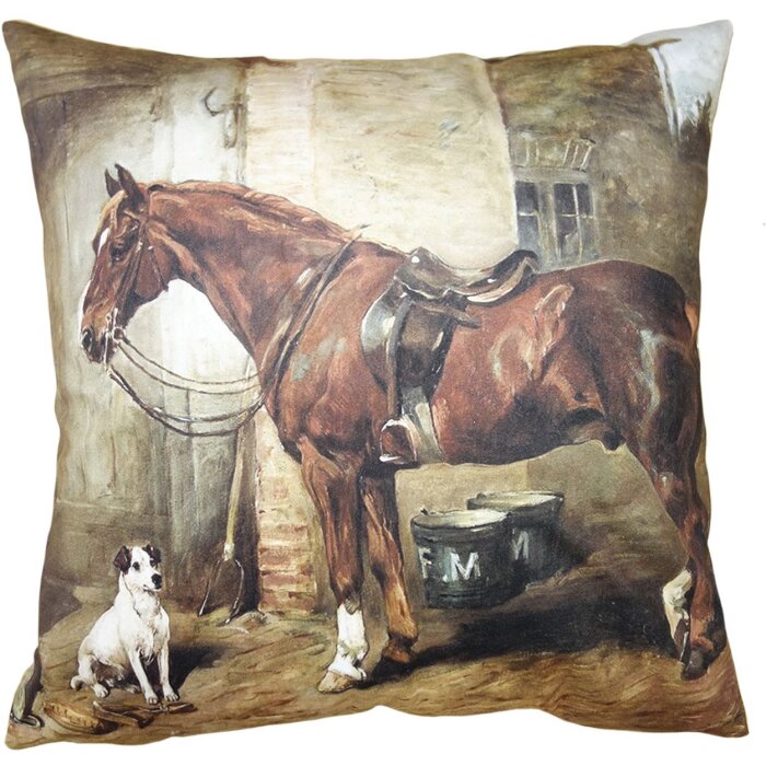 Clayre & Eef KT021.339 Copricuscino marrone 45x45 cm