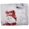 Clayre & Eef KT060.141 Plaid Bianco, Rosso 130x170 cm