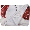 Clayre & Eef KT060.141 Plaid Bianco, Rosso 130x170 cm