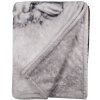 Clayre & Eef KT060.142 Plaid con Babbo Natale 130x170 cm