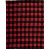 Clayre & Eef KT060.145 Plaid rosso, nero 130x170 cm