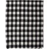 Clayre & Eef KT060.146 Plaid nero, bianco 130x170 cm