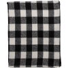 Clayre & Eef KT060.146 Plaid nero, bianco 130x170 cm