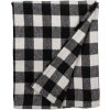 Clayre & Eef KT060.146 Plaid nero, bianco 130x170 cm