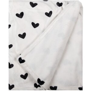 Clayre & Eef LBS60 Plaid Bianco Nero 130x170 cm
