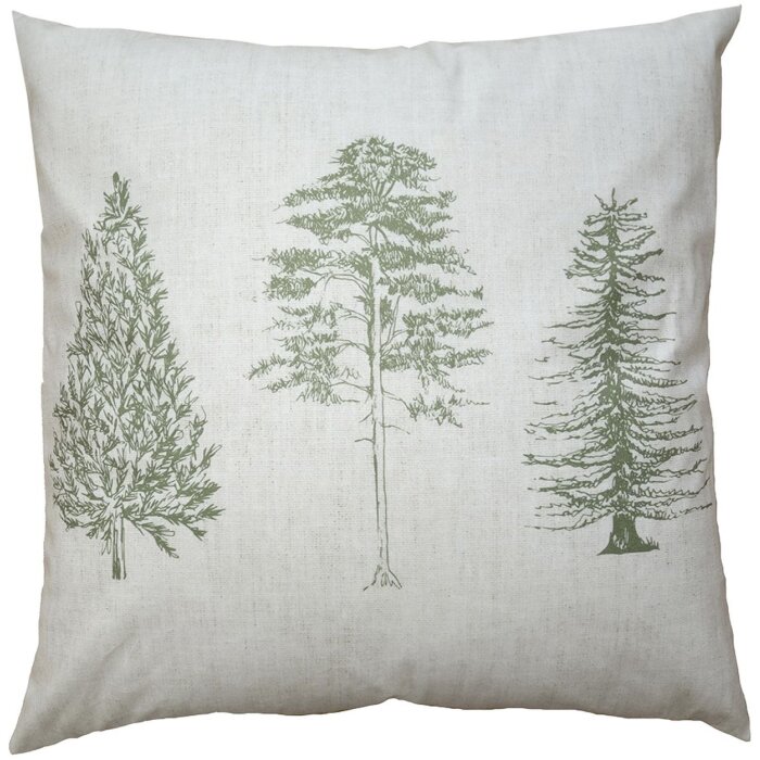Clayre & Eef NPT20 Copricuscino Beige Verde 45x45 cm