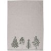Clayre & Eef NPT42 Asciugamano da tè Beige Verde 50x70 cm Cotone Country