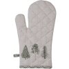 Clayre & Eef NPT44 Guanto da forno Beige Verde 18x30 cm Cotone