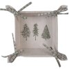 Clayre & Eef NPT47 Cestino per pane Beige 35x35x8 cm
