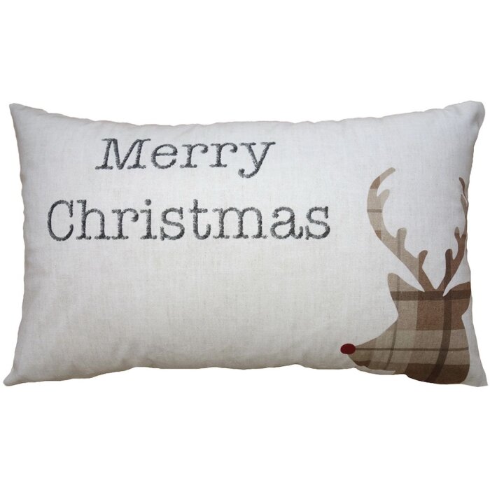 Clayre & Eef NWV36-3 Copricuscino Merry Christmas 30x50 cm