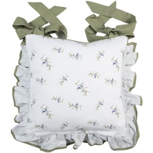 Clayre & Eef OLF25 Cuscino Coprisedile Beige Verde...