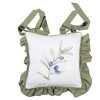 Clayre & Eef OLF25 Cuscino Coprisedile Beige Verde 40x40 cm