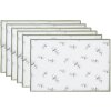 Clayre & Eef OLF40 Tovaglietta 6 pezzi Beige Verde 48x33 cm Cotone