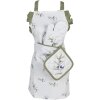 Clayre & Eef OLF44K Guanto da forno Bambino Beige Verde 12x21 cm