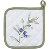Clayre & Eef OLF45 Portapentole Beige Verde 20x20 cm